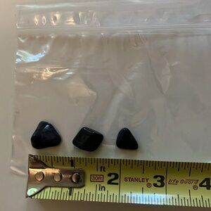 🖤 Tumbled Black Stones (Set of 3) • Protection • Grounding • Healing Energy Cry